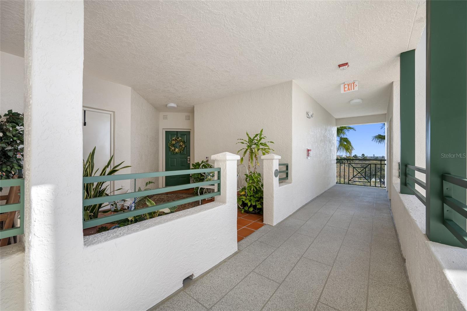 Walkway to your new home with private storage