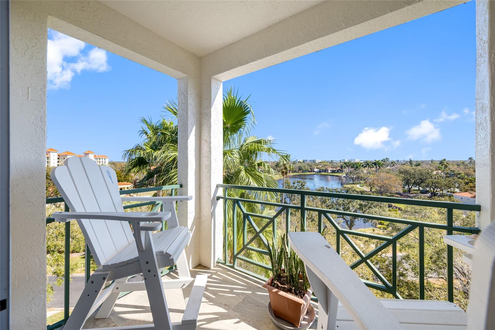 Southeast patio looking over the Dolphin Cay Lake