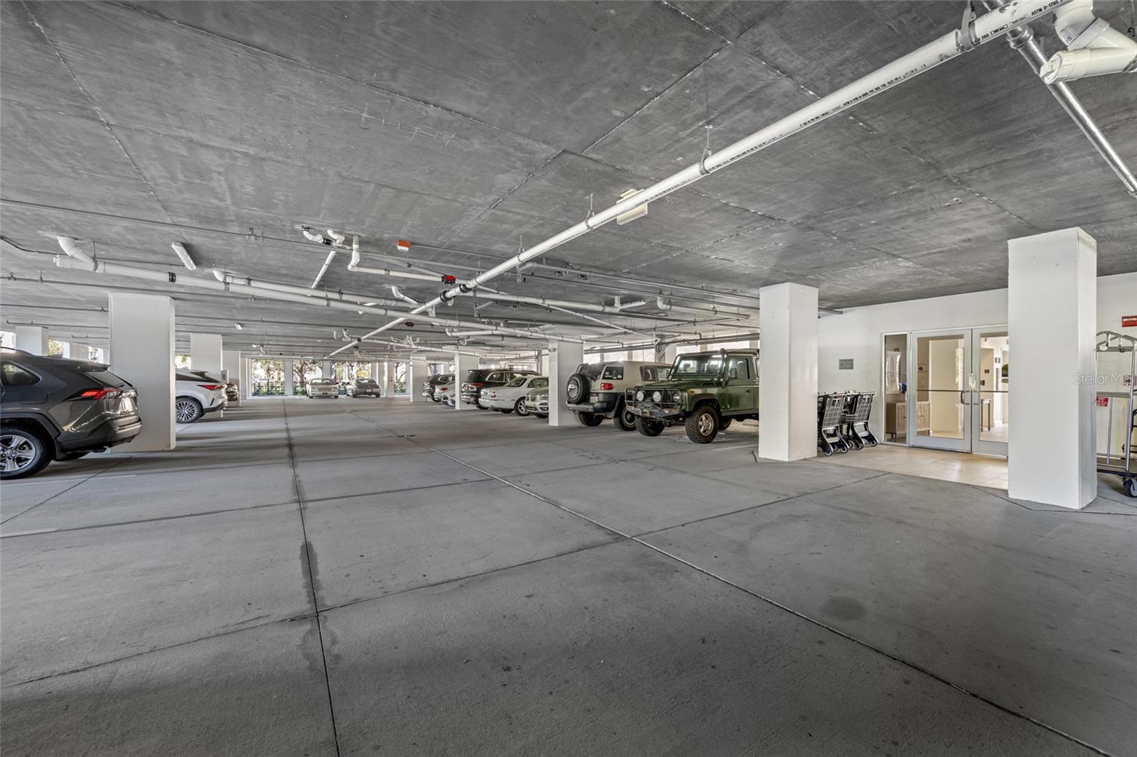 Cool and Dry covered parking with designated spaces