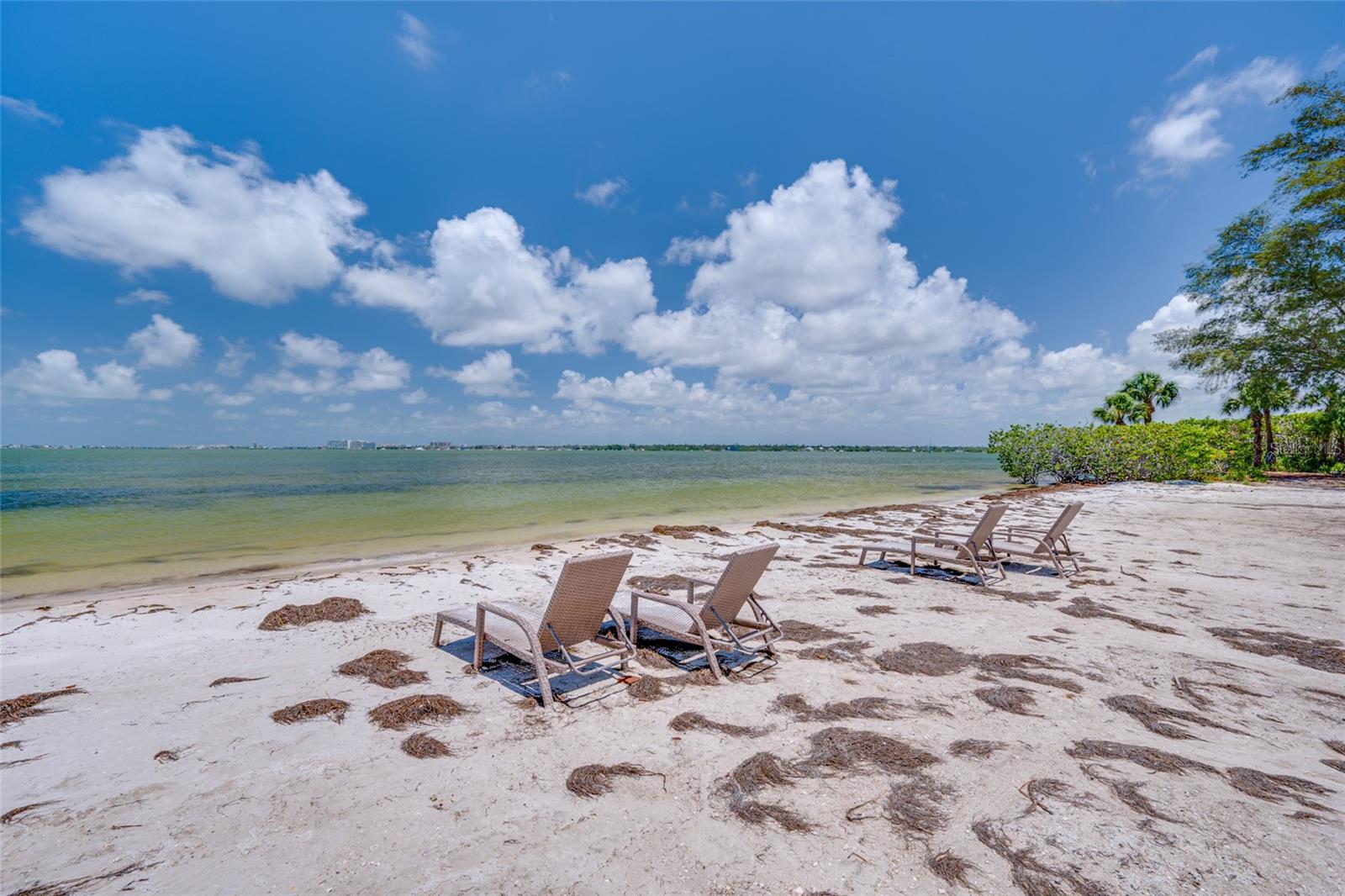 Private beach