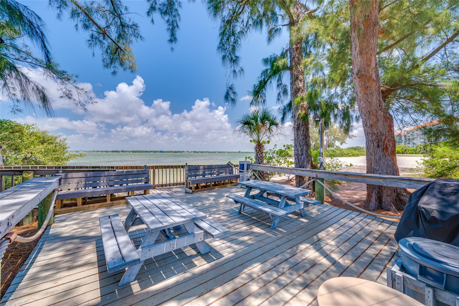 Picnic area near Private Beach & Pool
