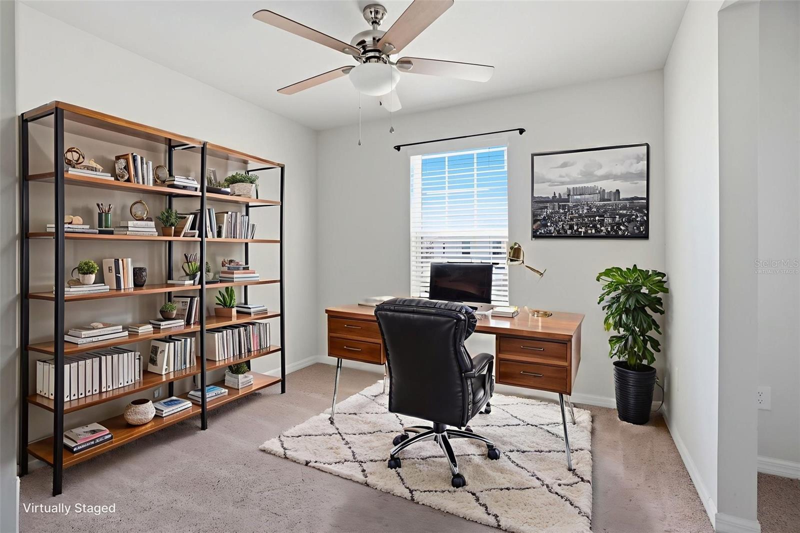 Virtually Staged- 3rd bedroom with attached bonus room/ office/ playroom