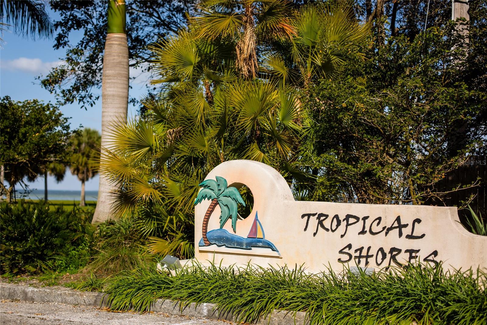 Tropical Shores waterfront community right next to Lassing Park.