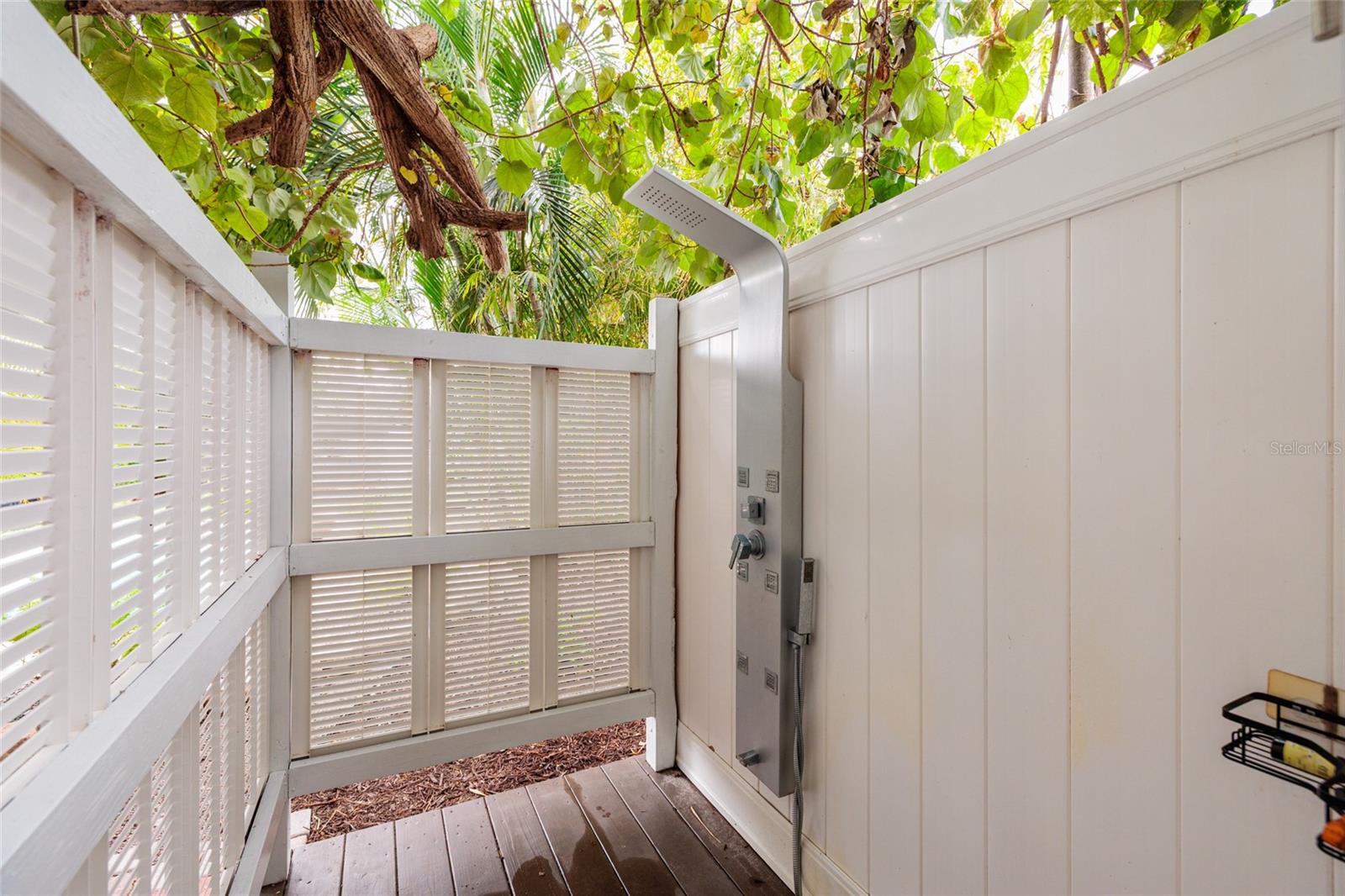 Yes, it's a REAL outdoor shower. You're welcome!