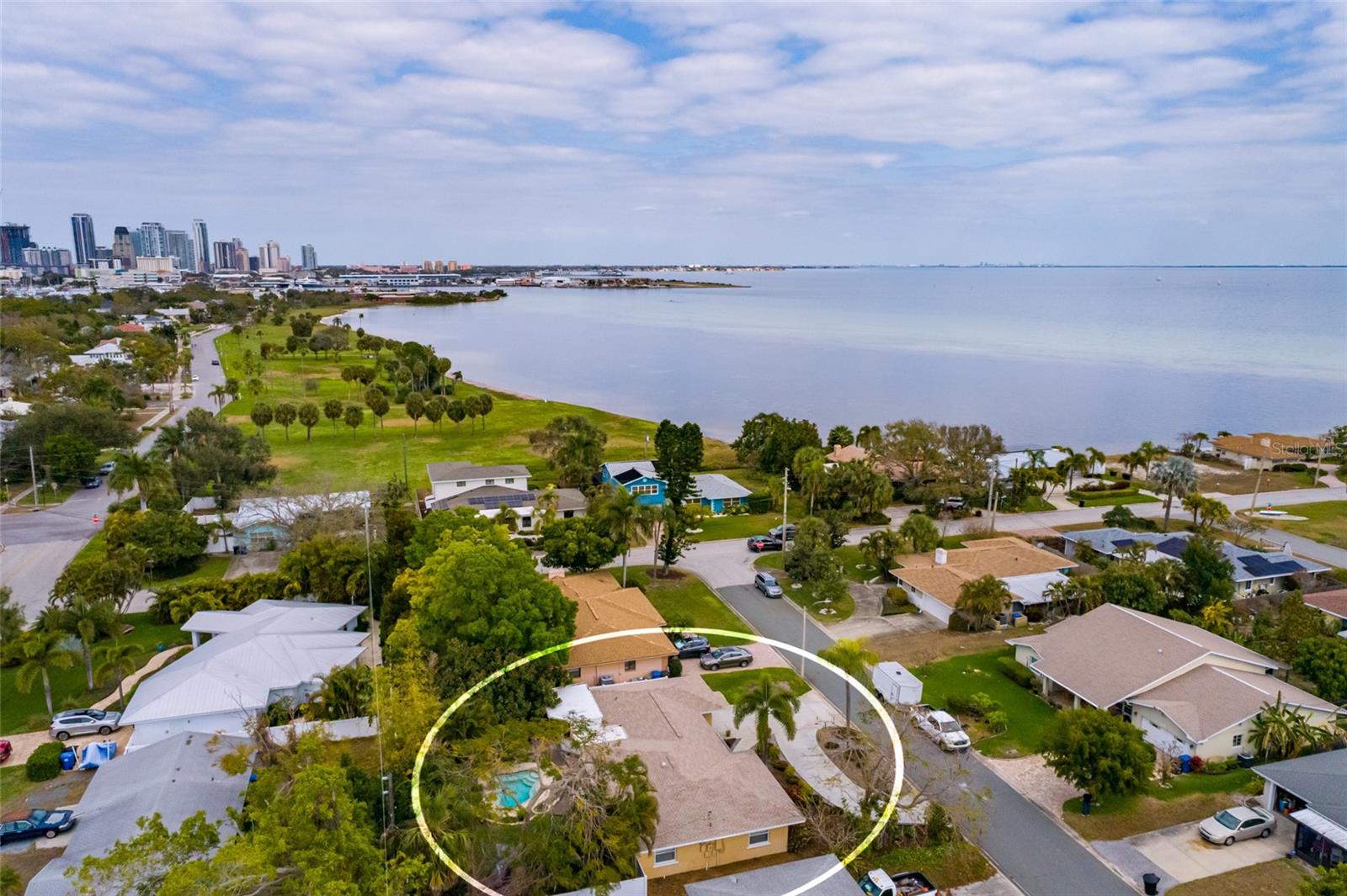 Lassing Park offers AMAZING Sunrise views over St Pete and Tampa Bay!