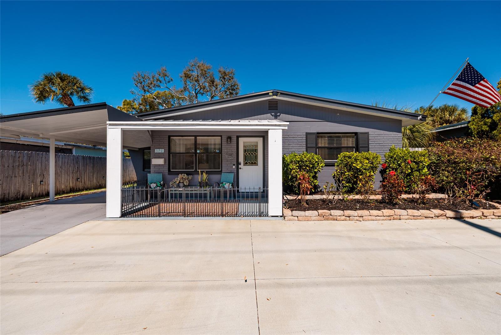 Block house w/Double Pane Windows (all have Hurricane Panels).