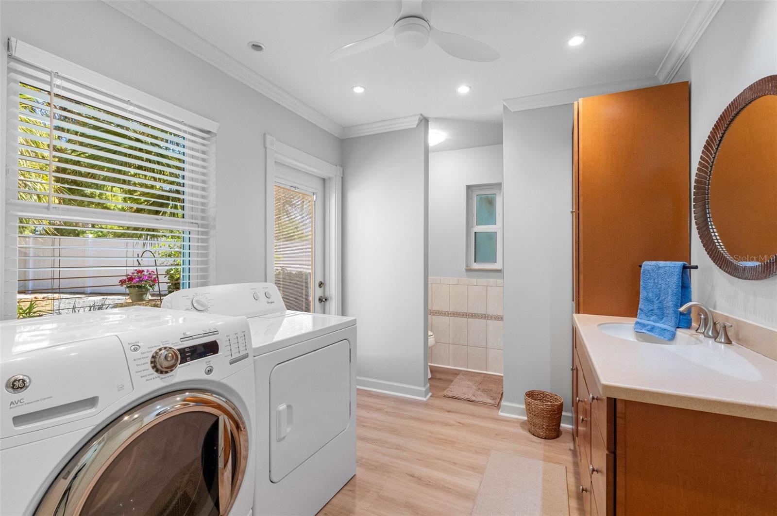 Bathroom/laundry combo