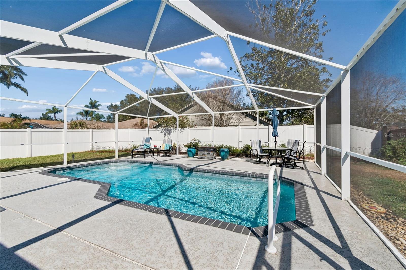 Pool was recently remarcited and is ready to enjoy.