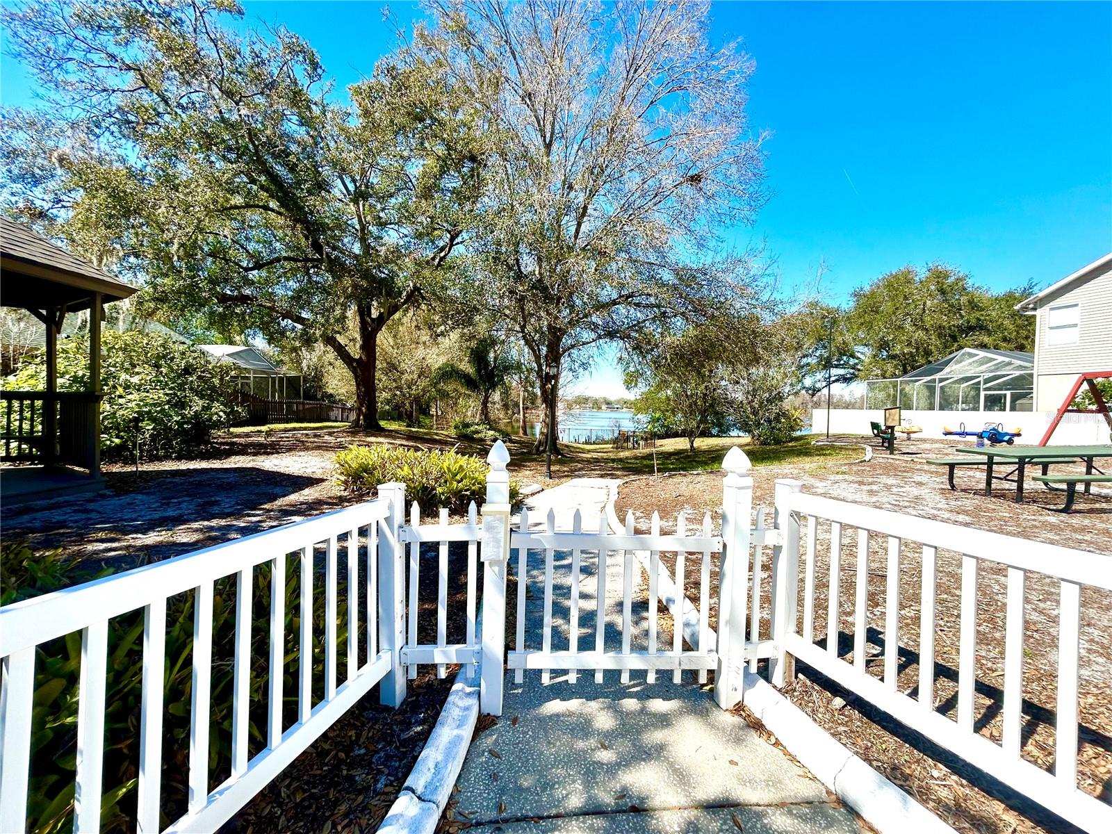 Enjoy your community park with a playground, gazebo, dedicated picnic tables and scenic views of the lake.