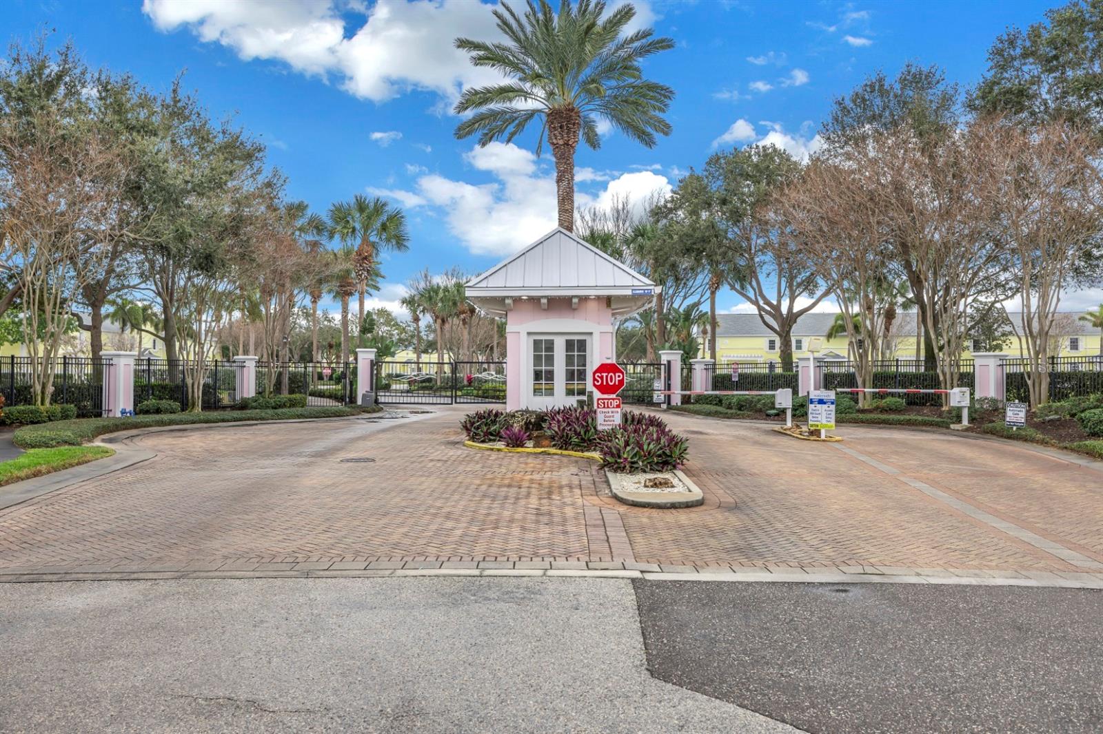 Secure 24-hour guard gated community.