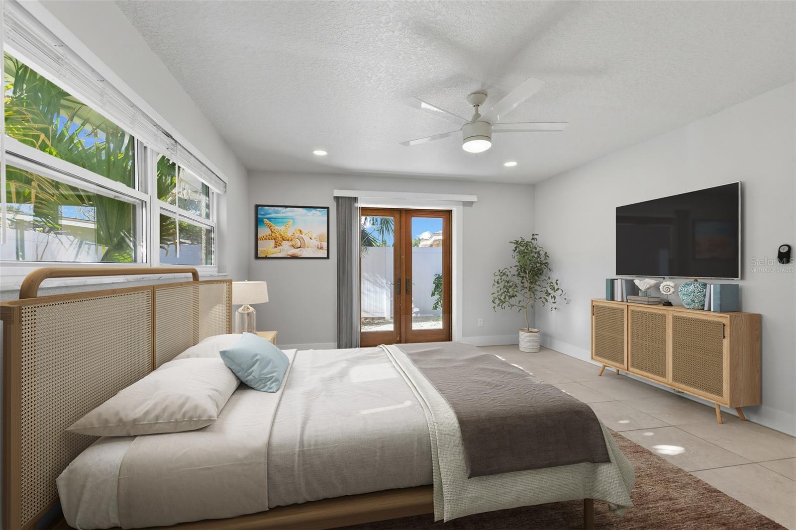 Virtually staged furnishings