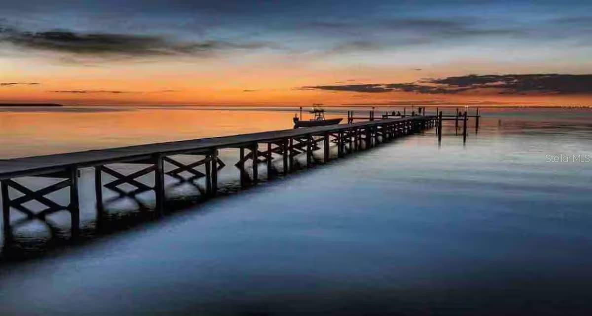 Pier at sunset