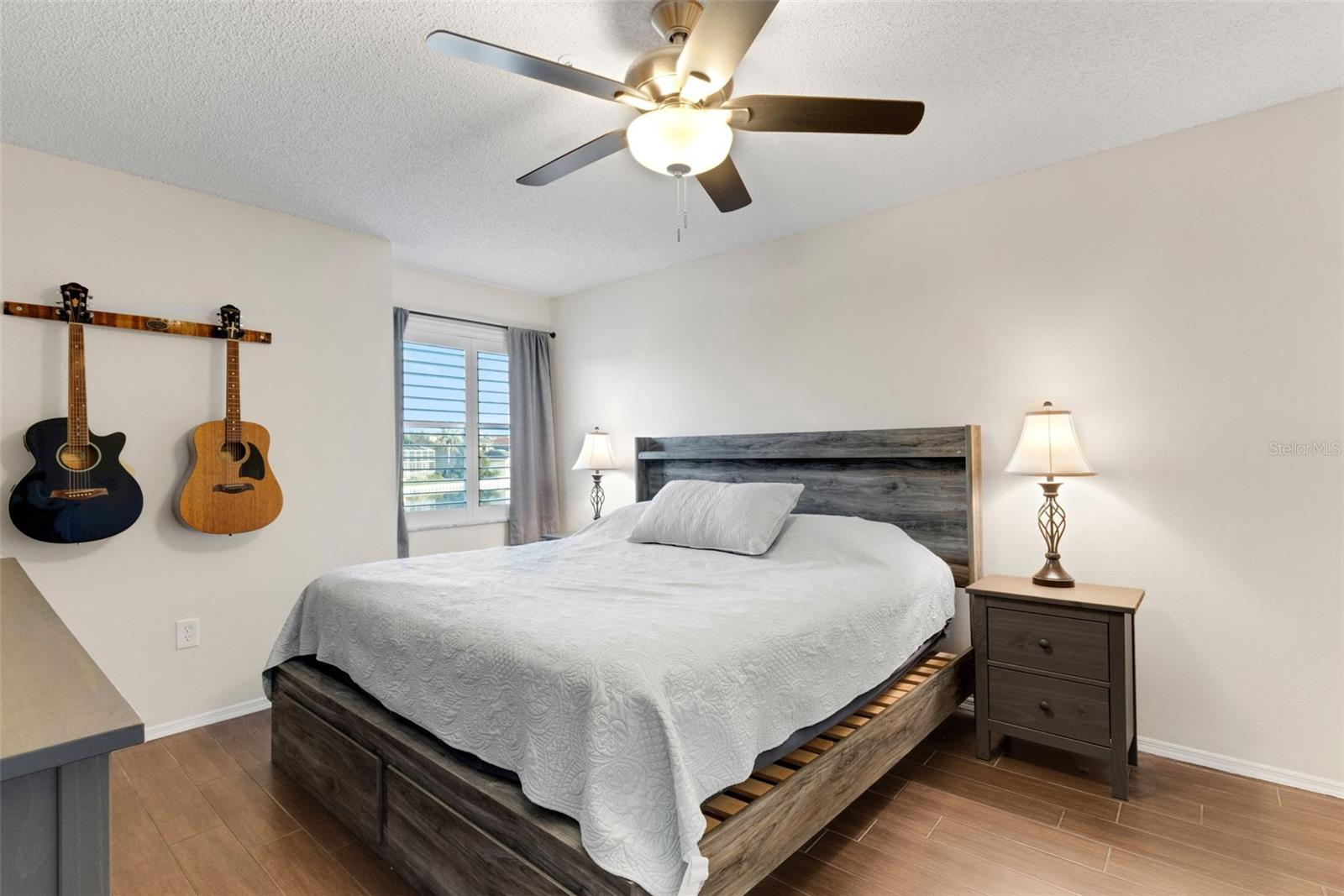 Airy primary bedroom