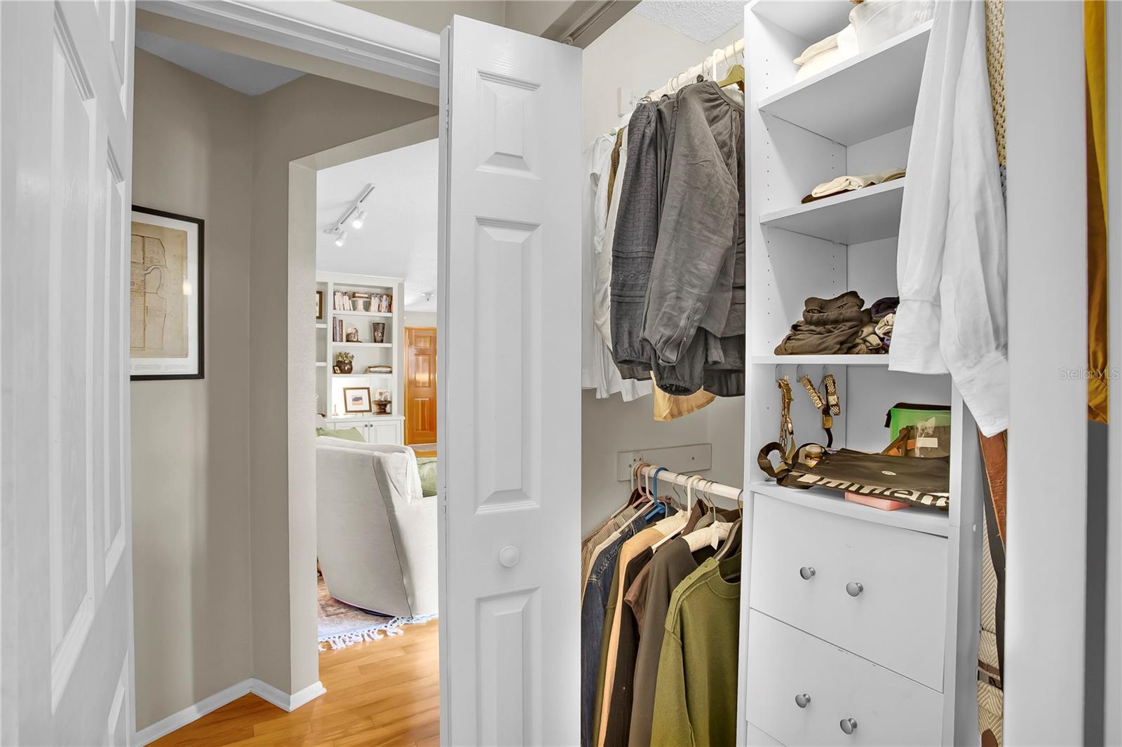 Dual Built-In Closets in Primary Bedroom