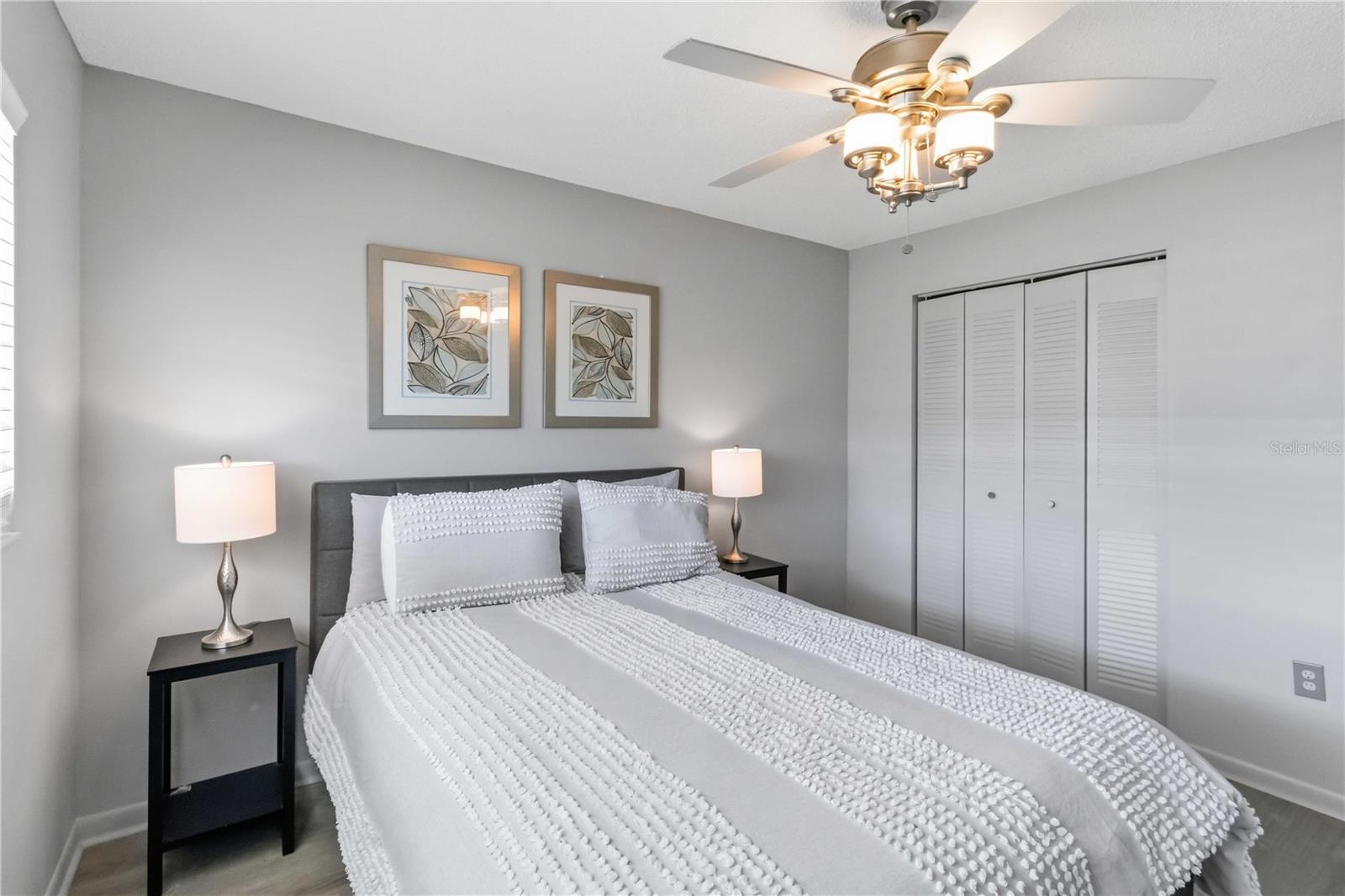Ceiling fans in both bedrooms.