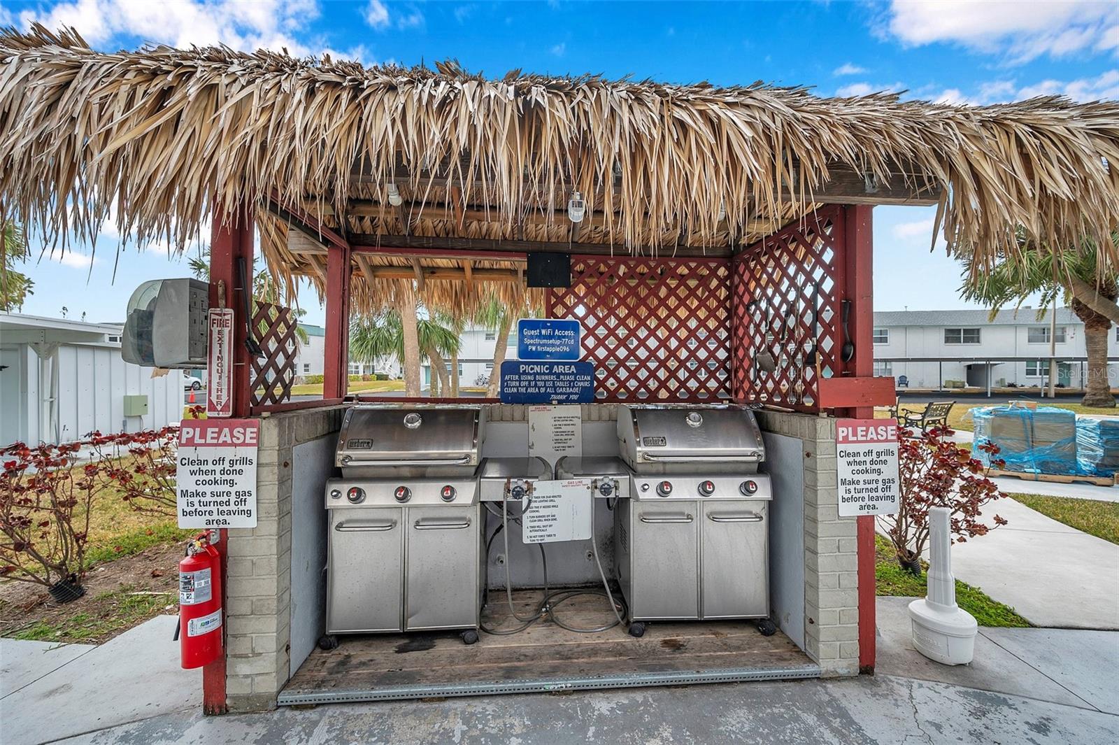 Grilling area for a barbeque with friends!