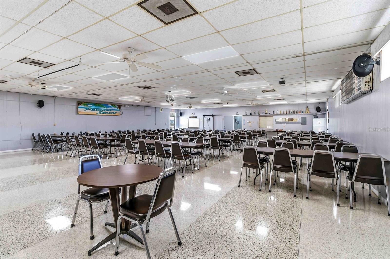 Banquet hall in the clubhouse for meetings, dinners, etc.