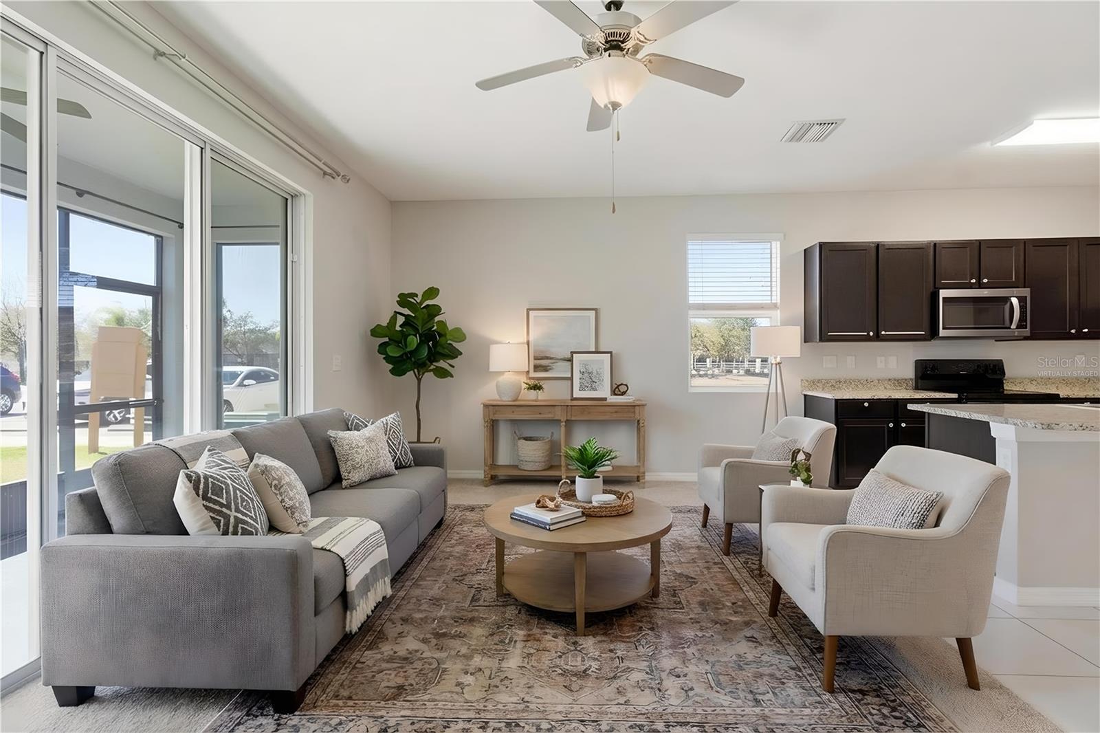 This room has been virtually staged