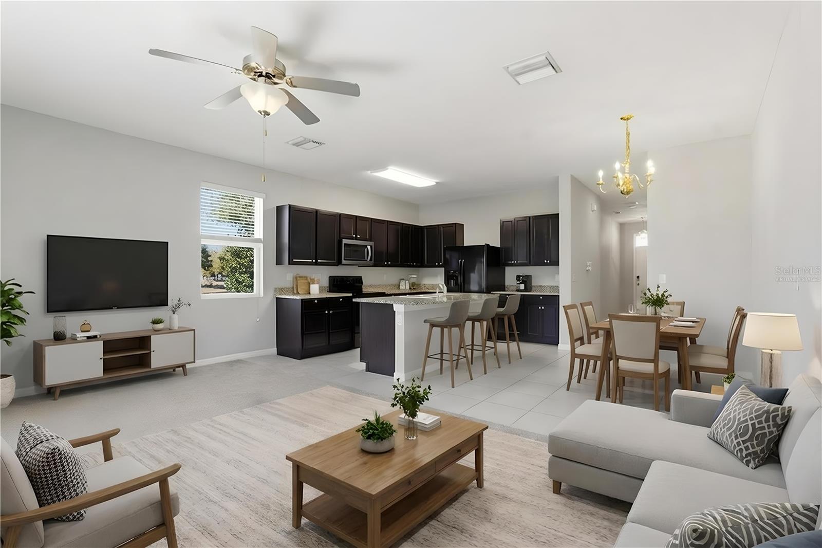 This room has been virtually staged