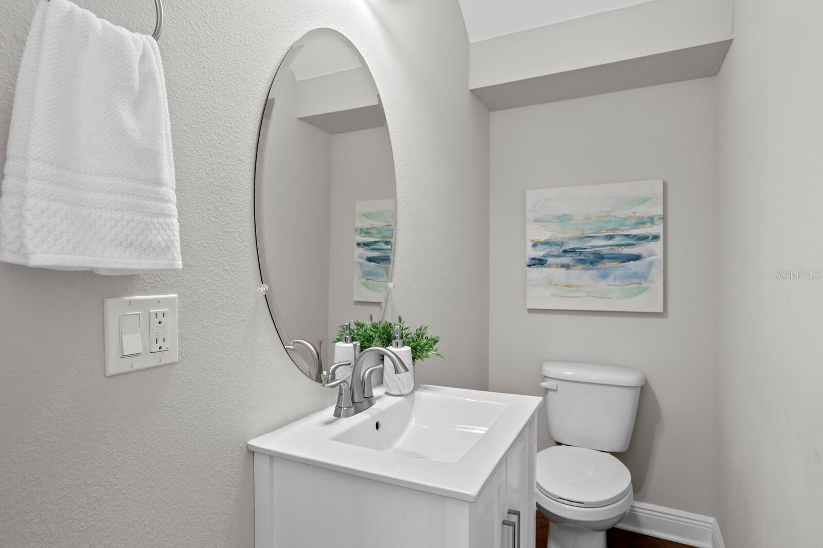 Powder Bath downstairs.