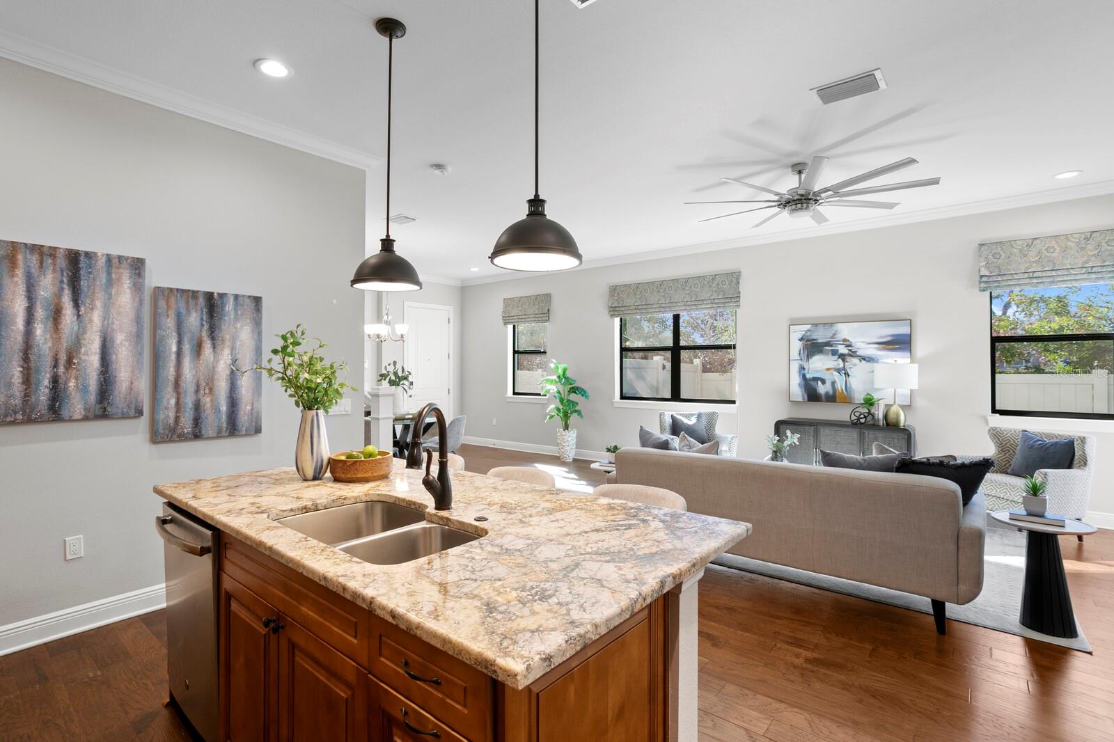 Your Kitchen view. Cook and entertain.
