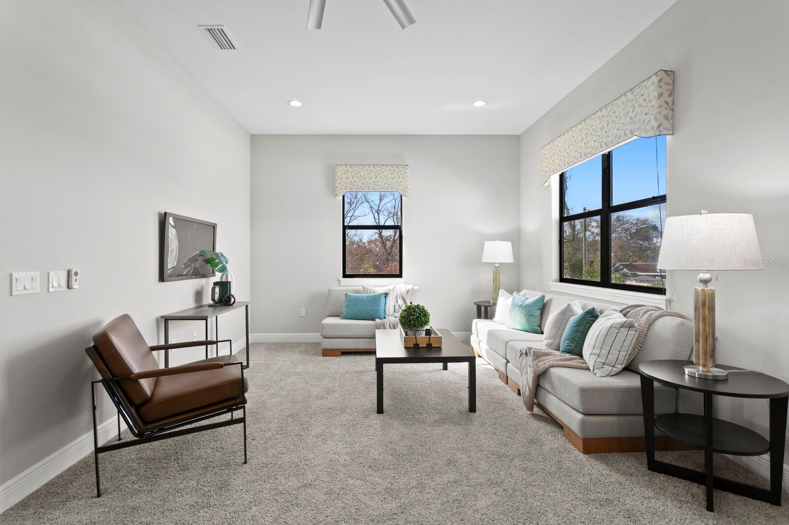 Loft Upstairs. So much space for so many things.