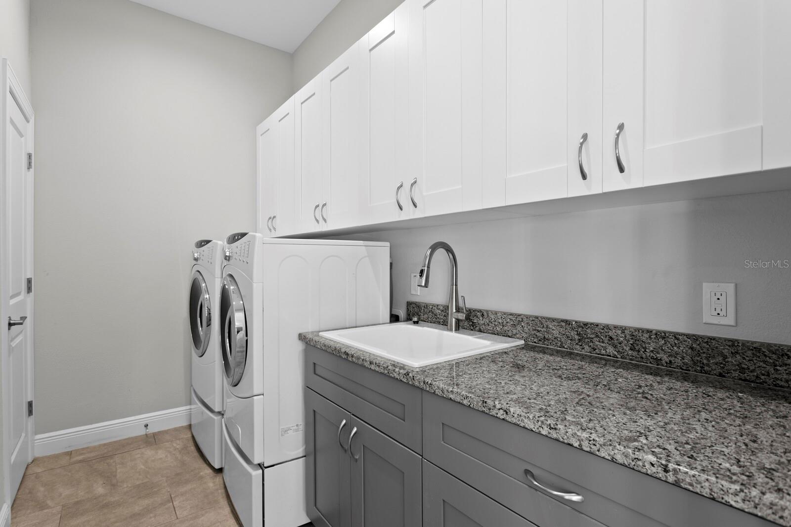 Laundry on the first floor