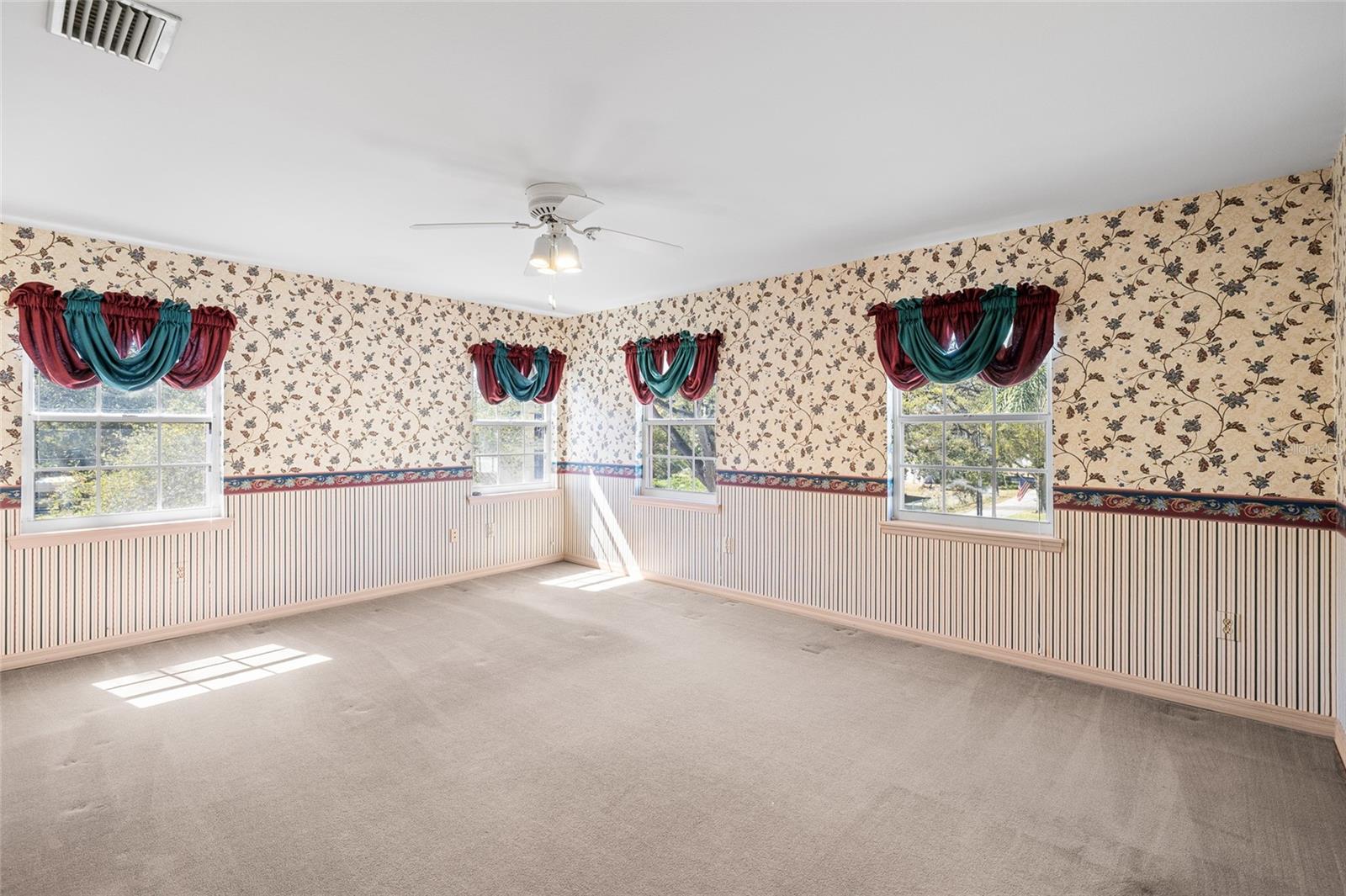 Spacious master bedroom