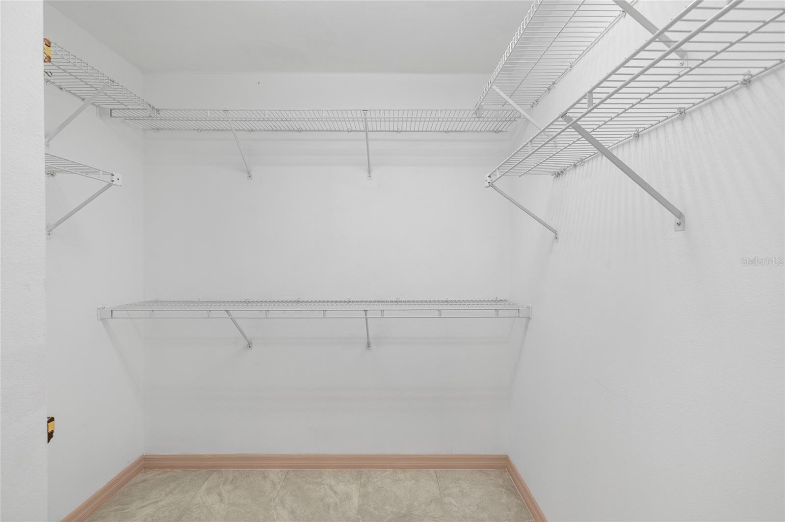 Walk-in closet in Master bathroom