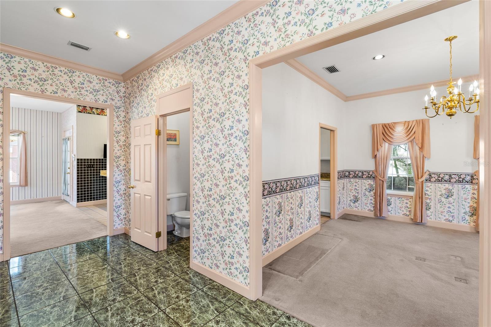 View as you walk in from the front entrance