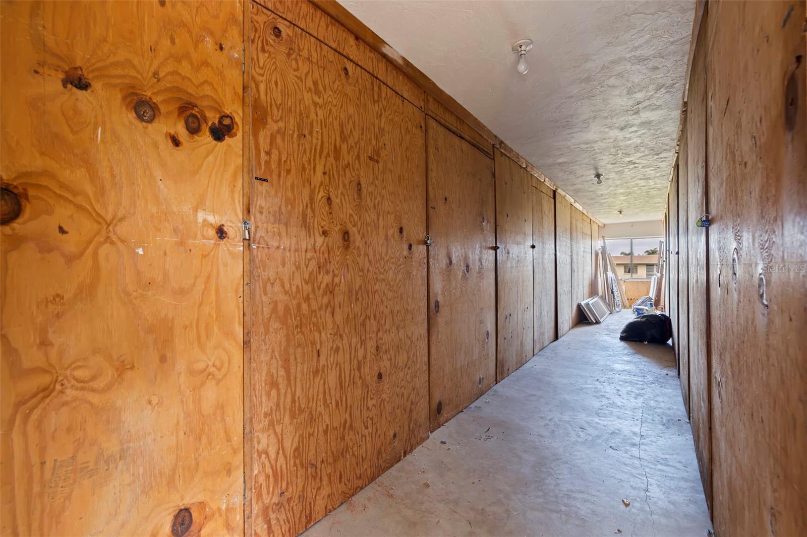 Storage closet located on the second floor.