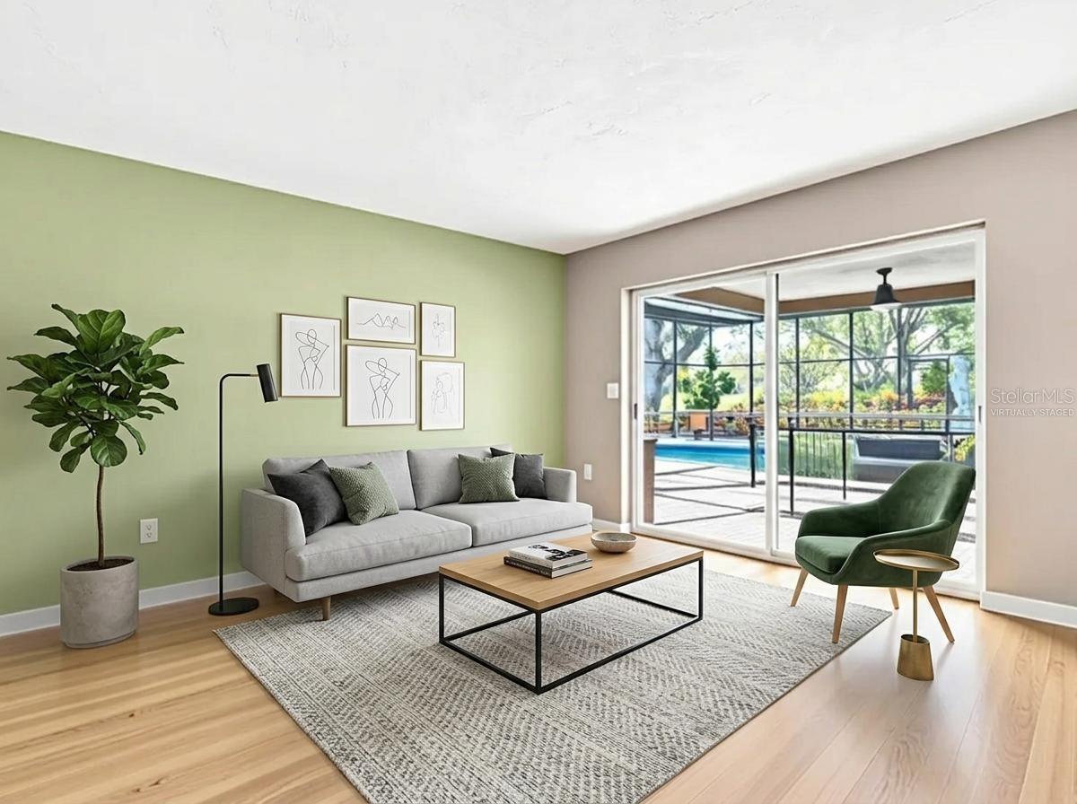 Virtually Staged Living Room