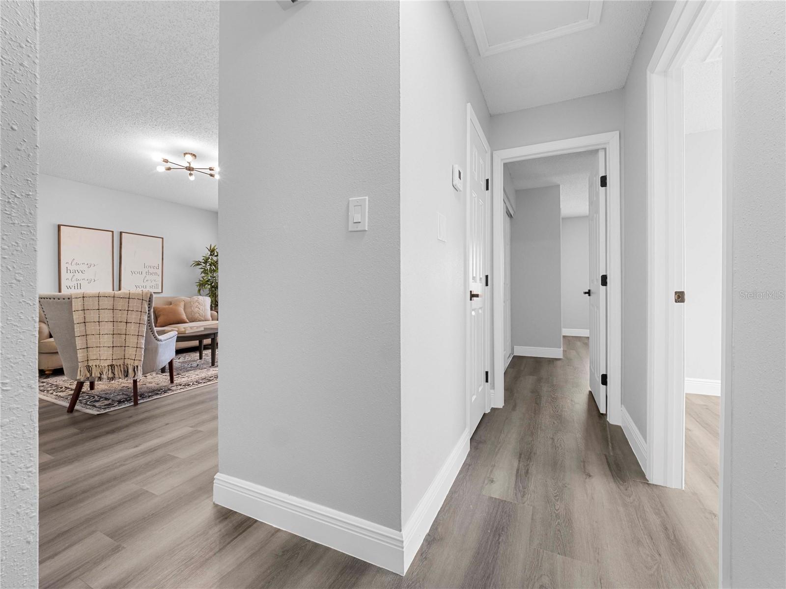 Hall way to the bedrooms