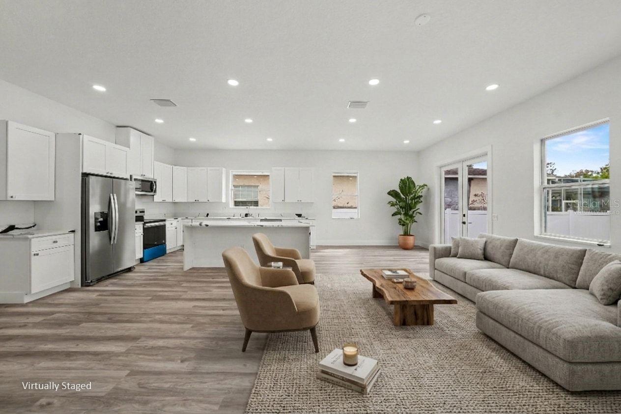 GREAT ROOM - virtually staged