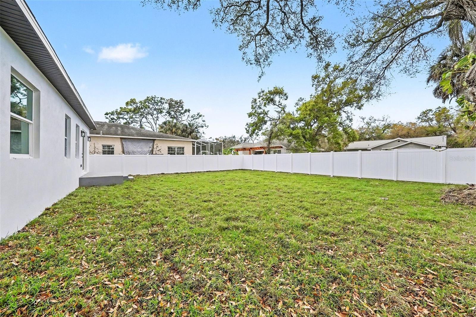 Full-Sized Back Yard