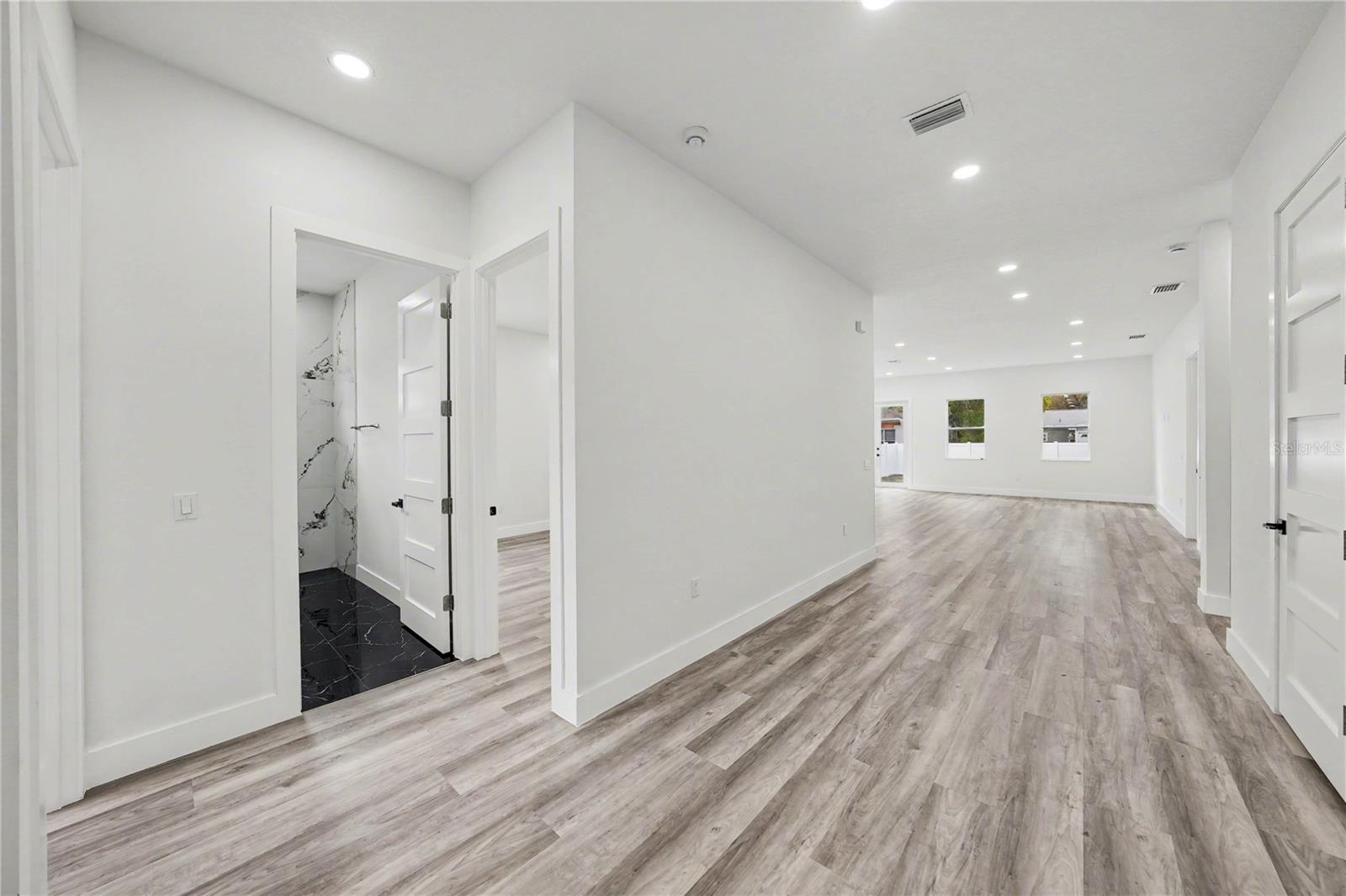 Standing at front door