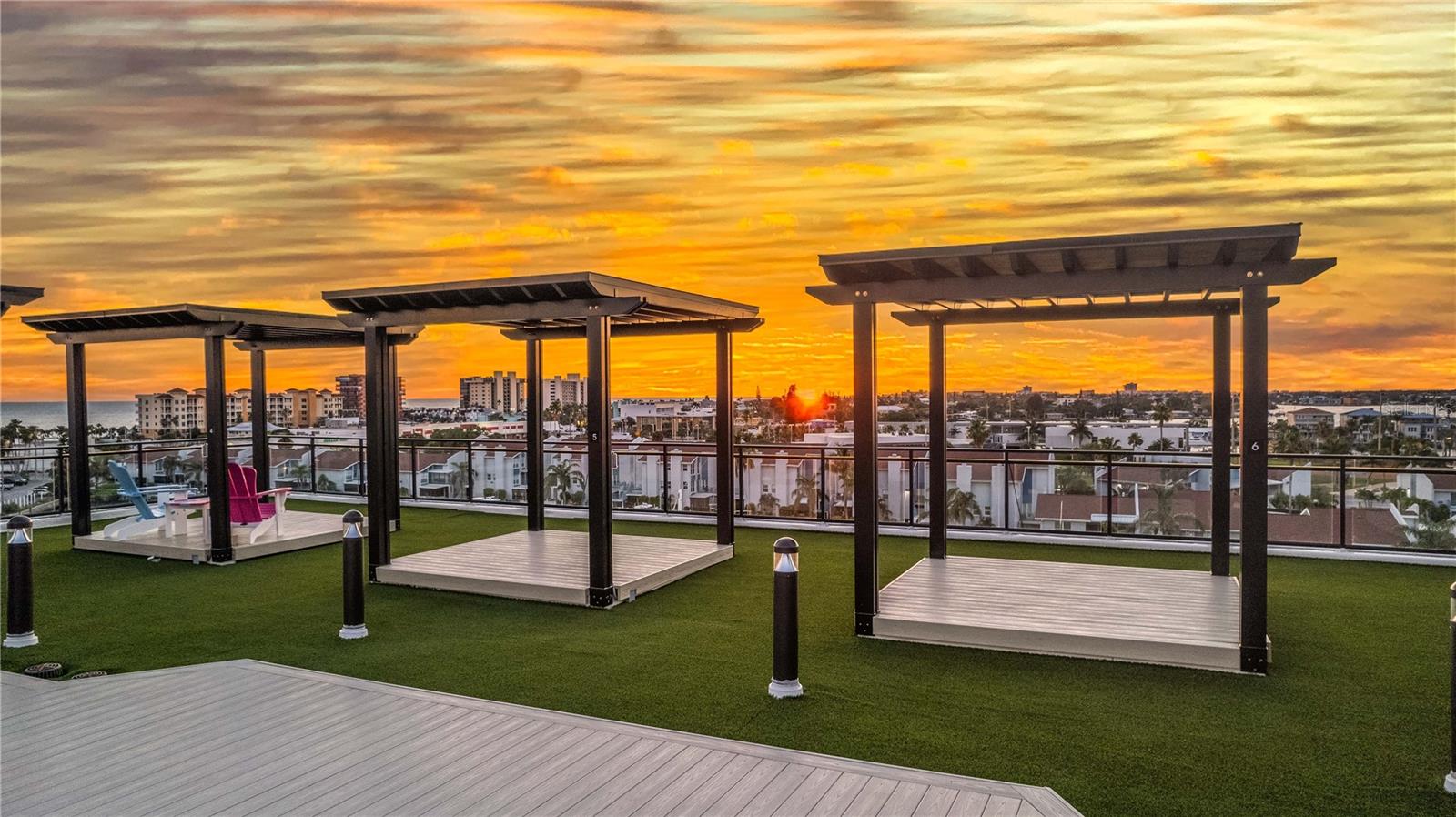 Sunsets from the rooftop.