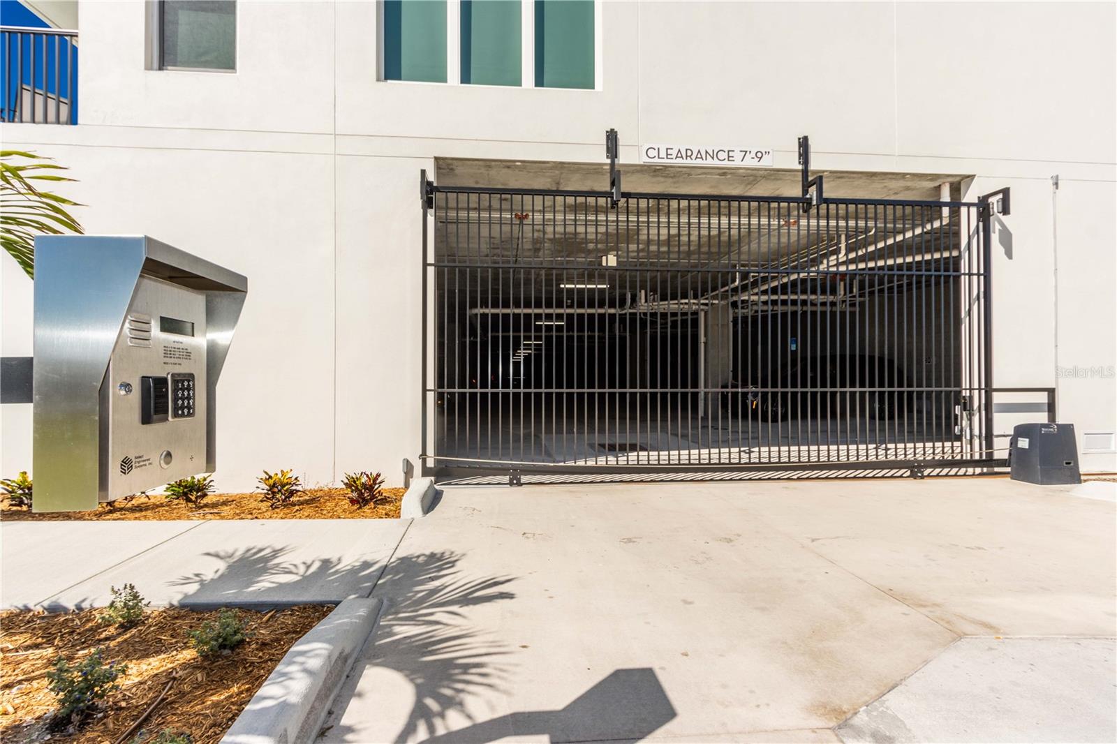 Private, gated parking