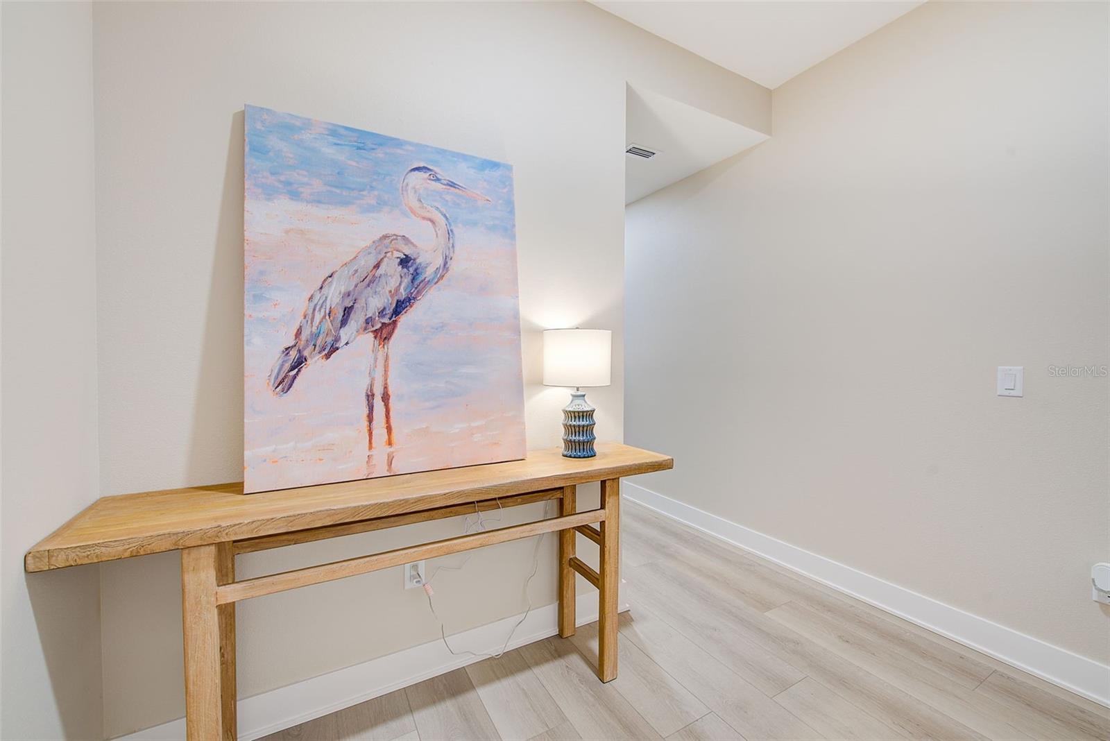 Warm and welcoming entryway.