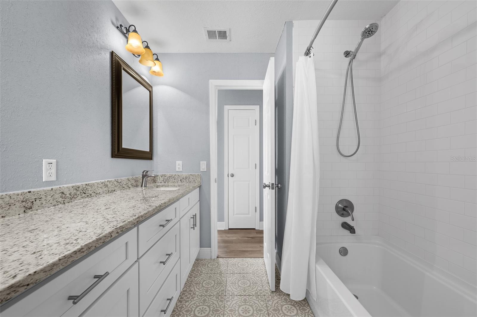 Second bathroom shower tub combo