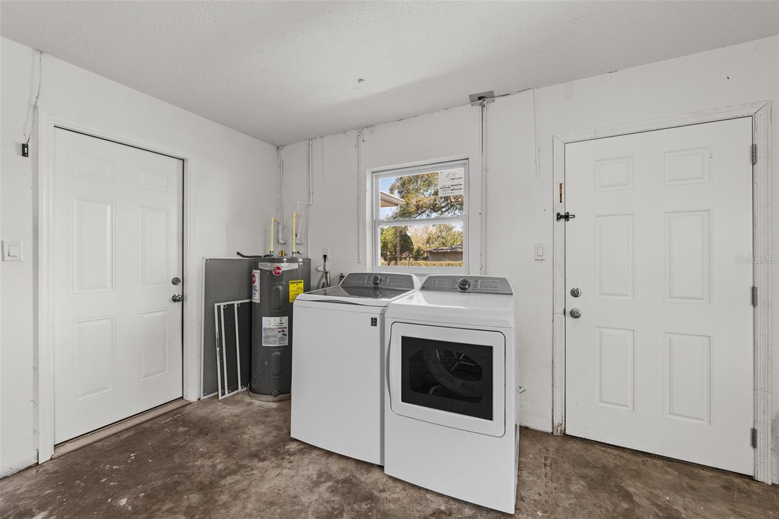 Washer and Dryer in the garage