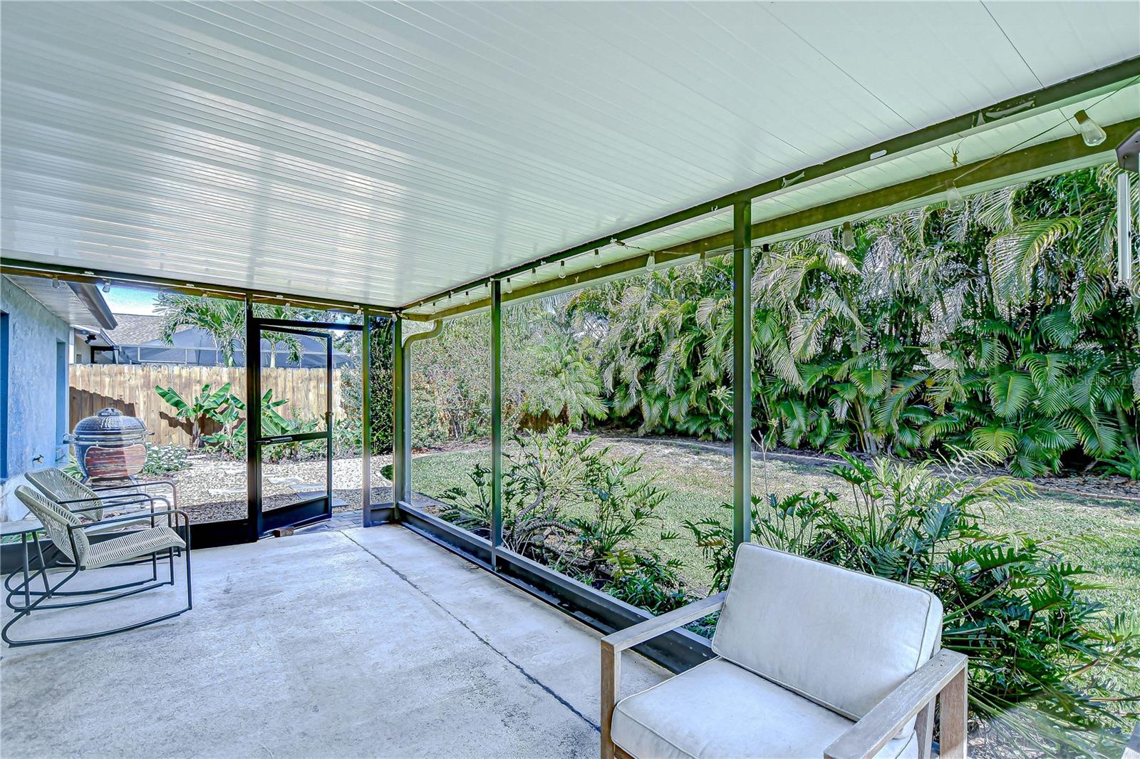Large screened patio perfect for relaxing or entertaining year-round.