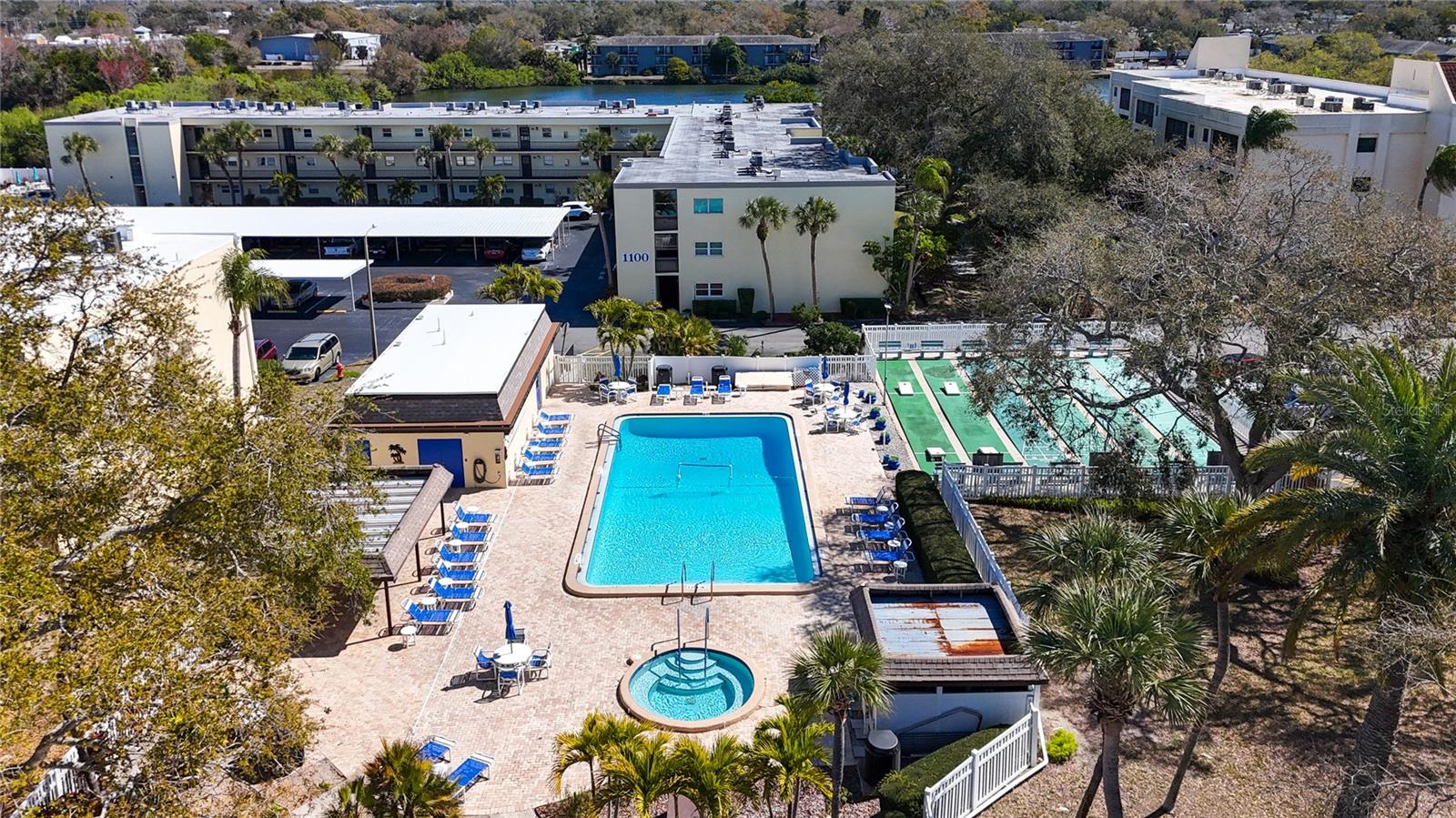 Front of complex (1100 building)