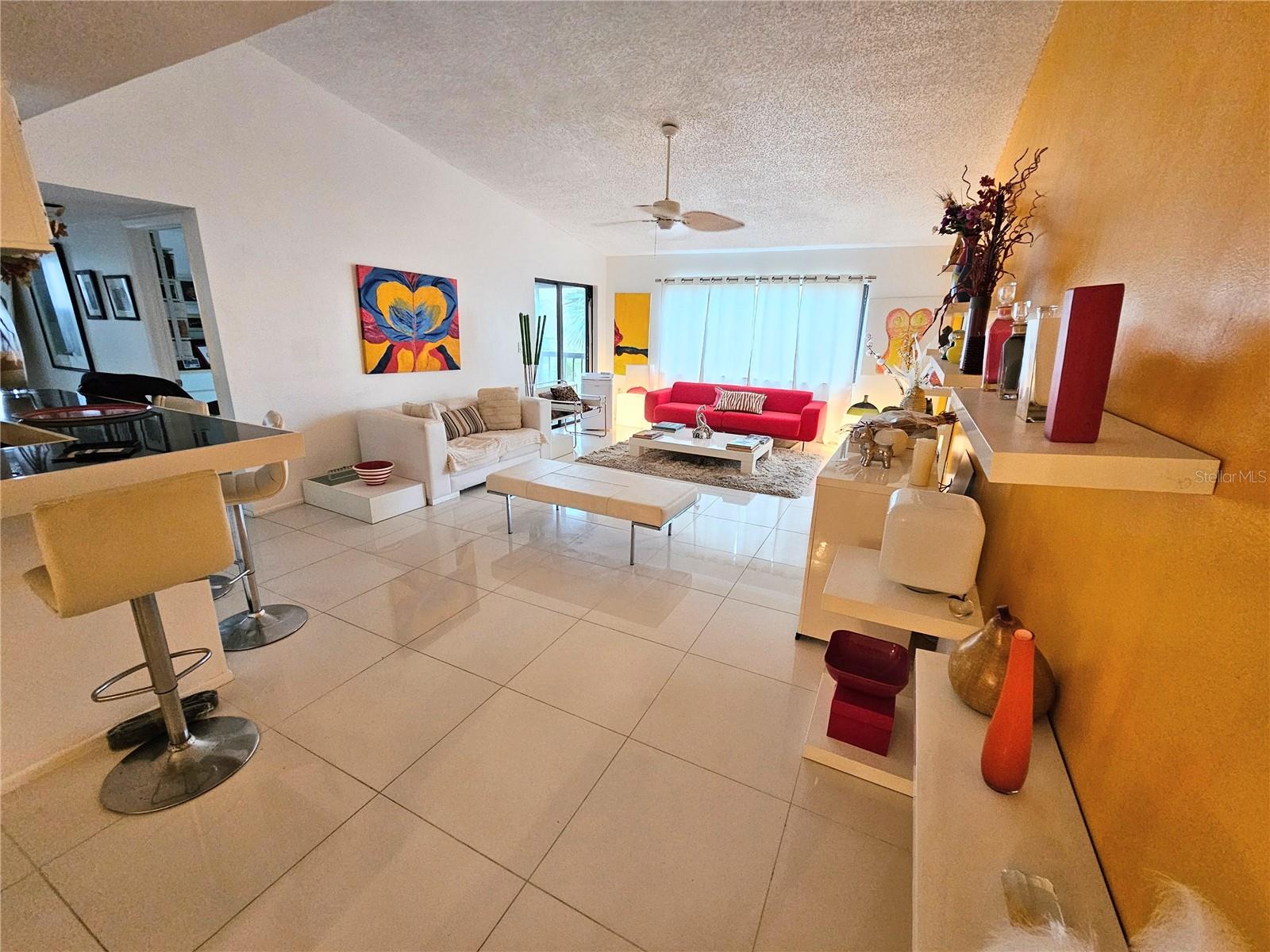 View of Living room from Dining area