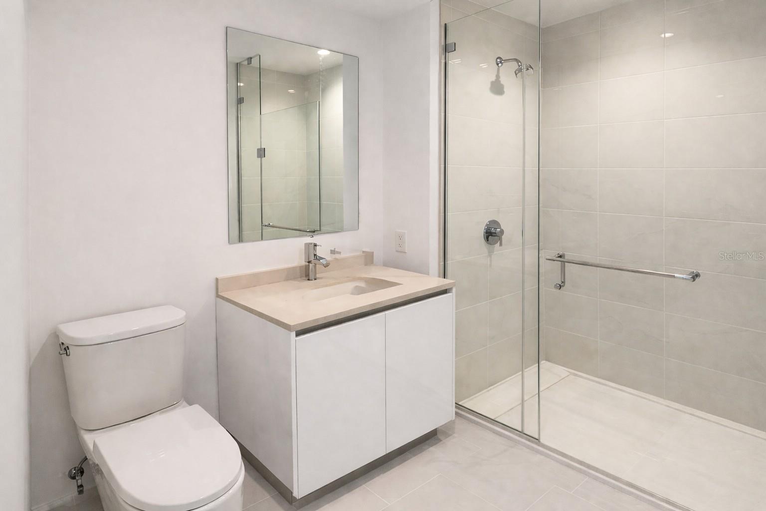 2nd / Guest Bathroom with Glass Frameless Shower