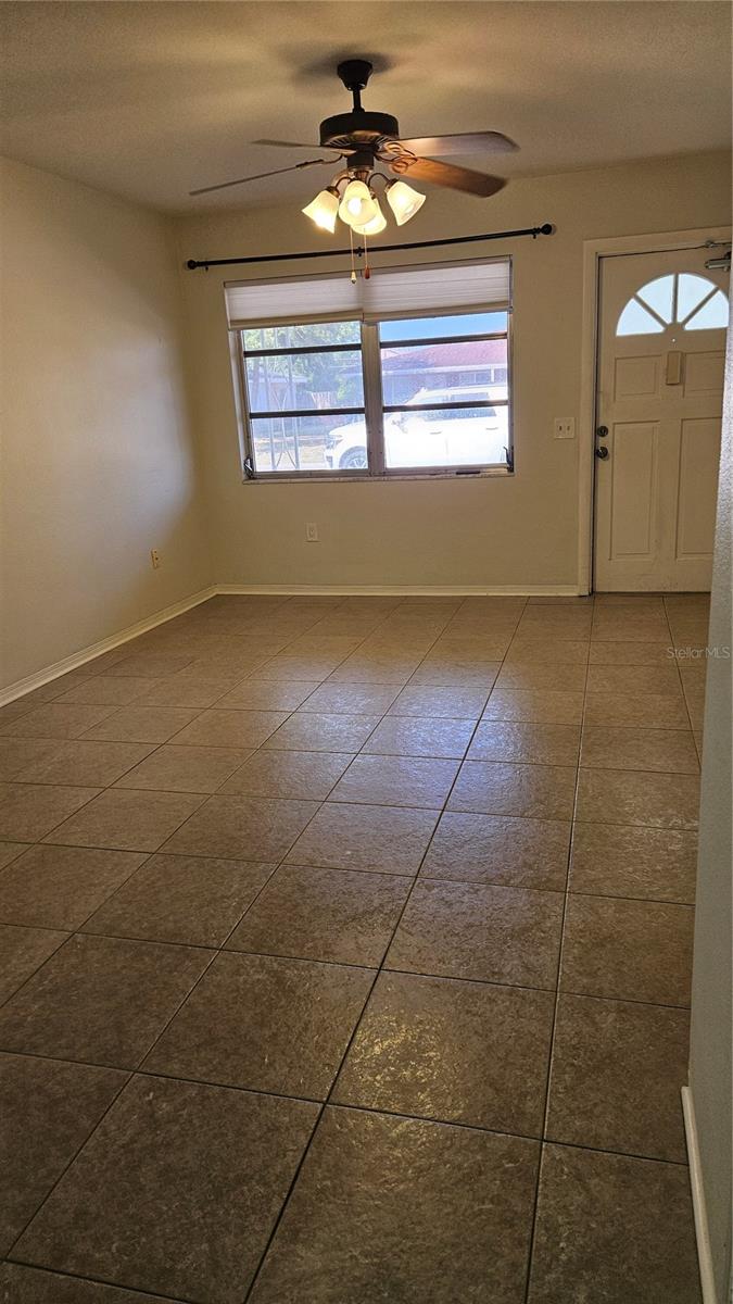 Living Room with Tile Floors