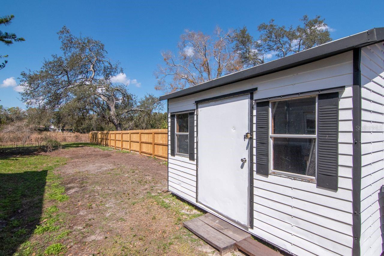 Shed with Hurricane Straps