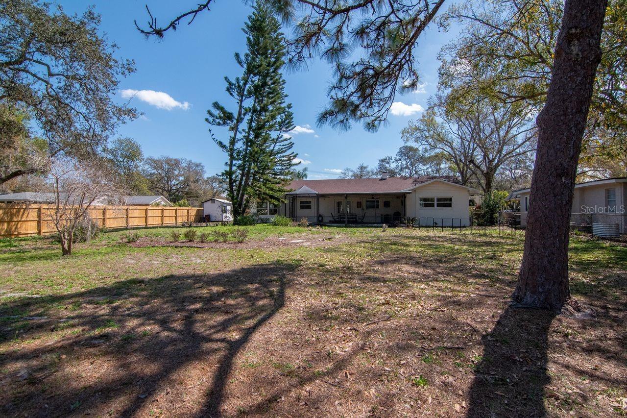 Backyard and View of Back of Home
