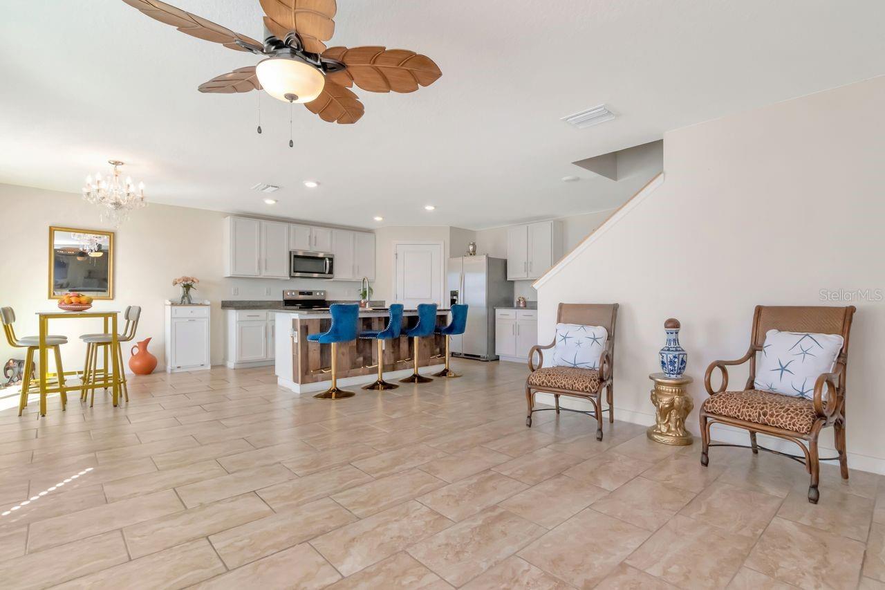 Open Concept - Livingroom/Kitchen