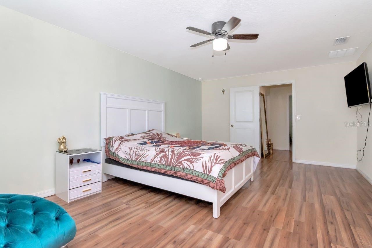 Spacious Primary Bedroom with walk in closet
